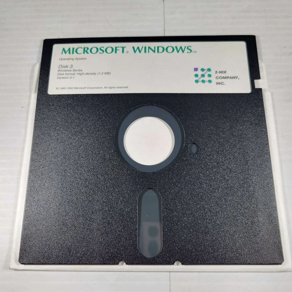 Microsoft Windows 3.1 Operating System 5.25